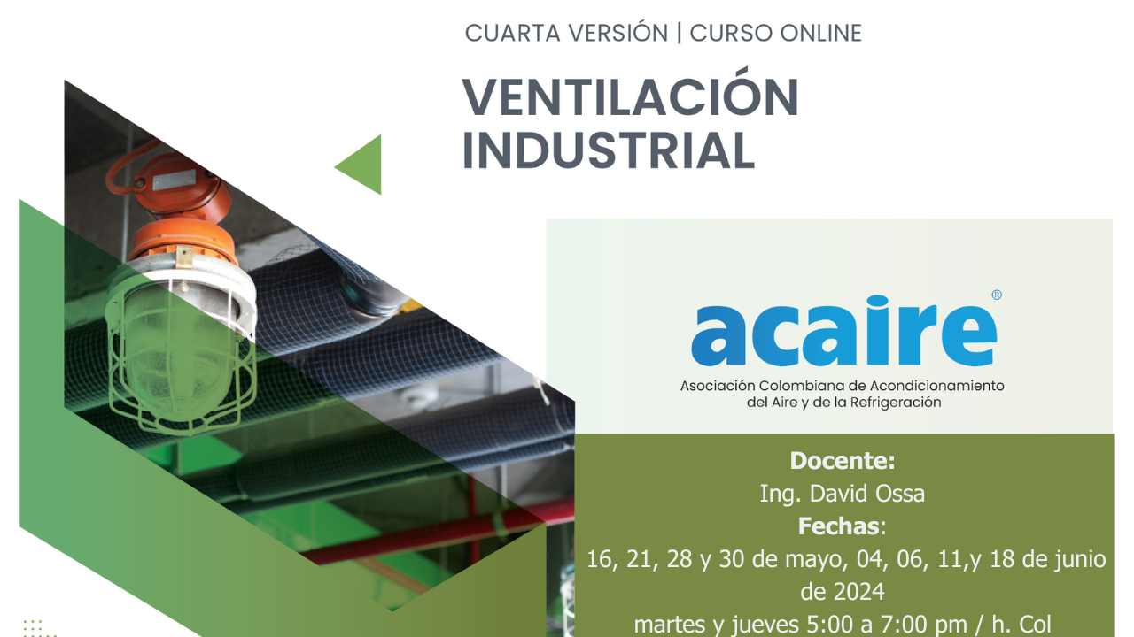 MAYO: CURSO VENTILACIÓN INDUSTRIAL | En su 4ta Versión