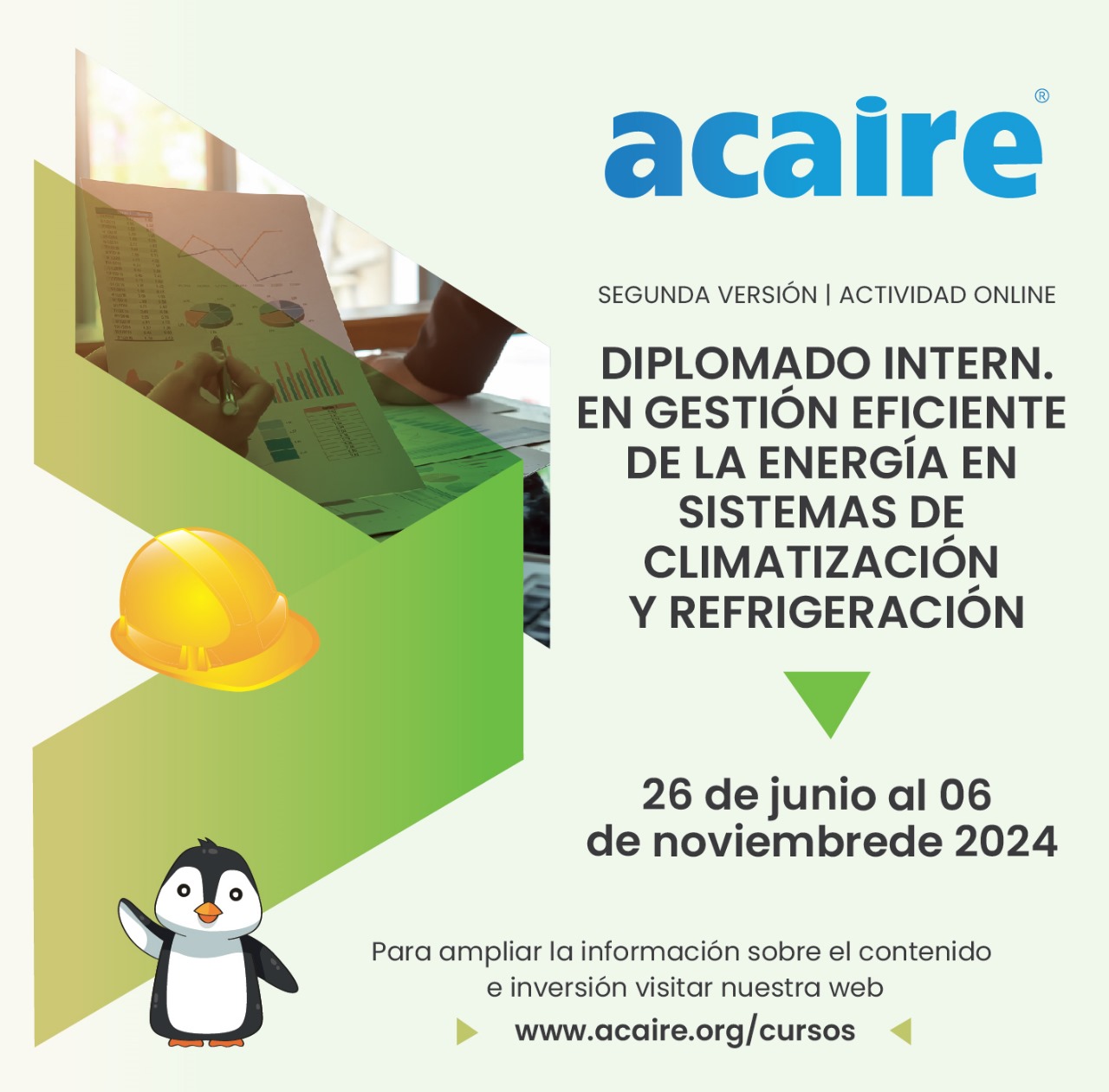 JUNIO: Diplomado Internacional en Gestión Eficiente de la Energía de Sistemas De Climatización y Refrigeración 